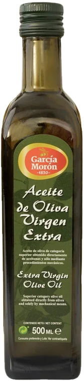 Botella de 500 ml de aceite García Morón